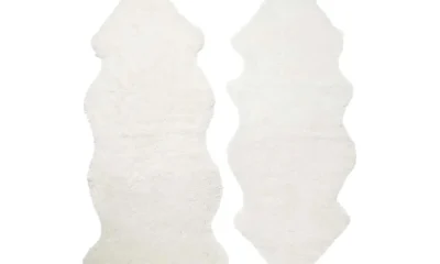 Skinnwille naturaalne lambanahk, valge 60 x 130 cm