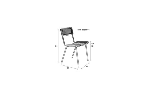 ZUIVER Jort tool must/naturaalne