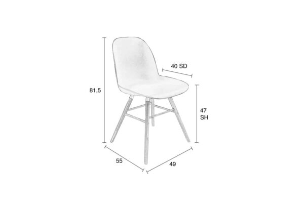 ZUIVER Albert Kuip coffee chair
