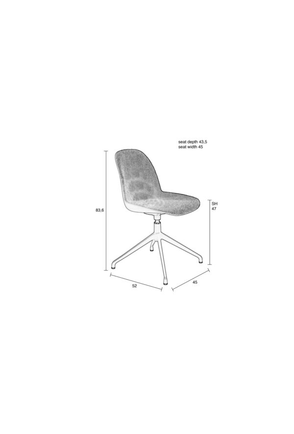 Zuiver Albert Kuip Swivel kontoritool