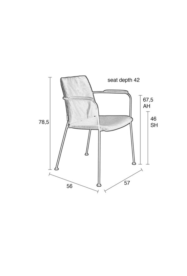 Zuiver Fab tool käetugedega 4 erinevat värvi