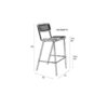 ZUIVER Jort counter tool must/naturaalne