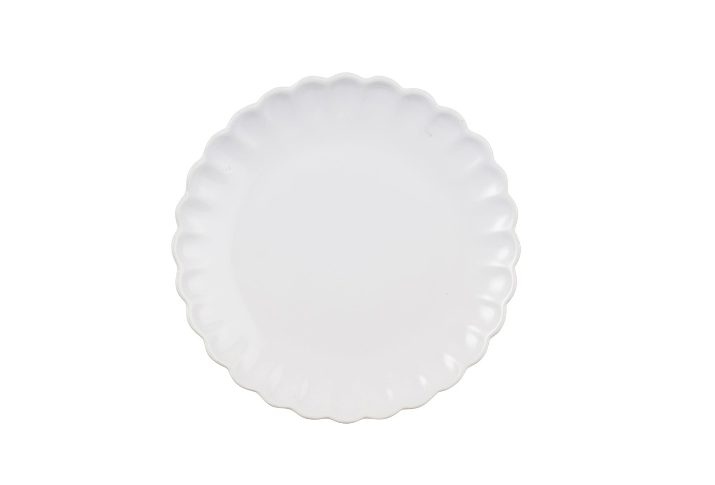 Taldrik valge keraamiline D 19,5cm