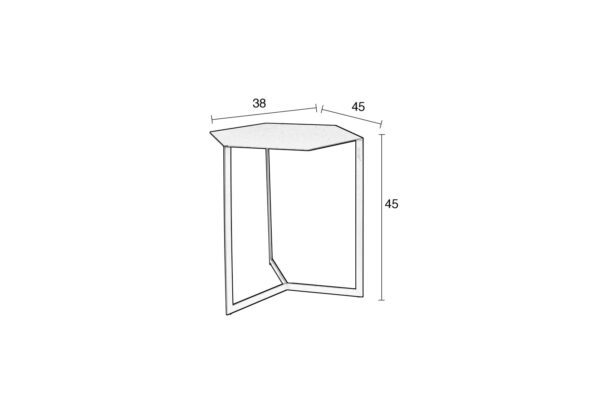 ZUIVER Matrix küljelaud - 3 värvi
