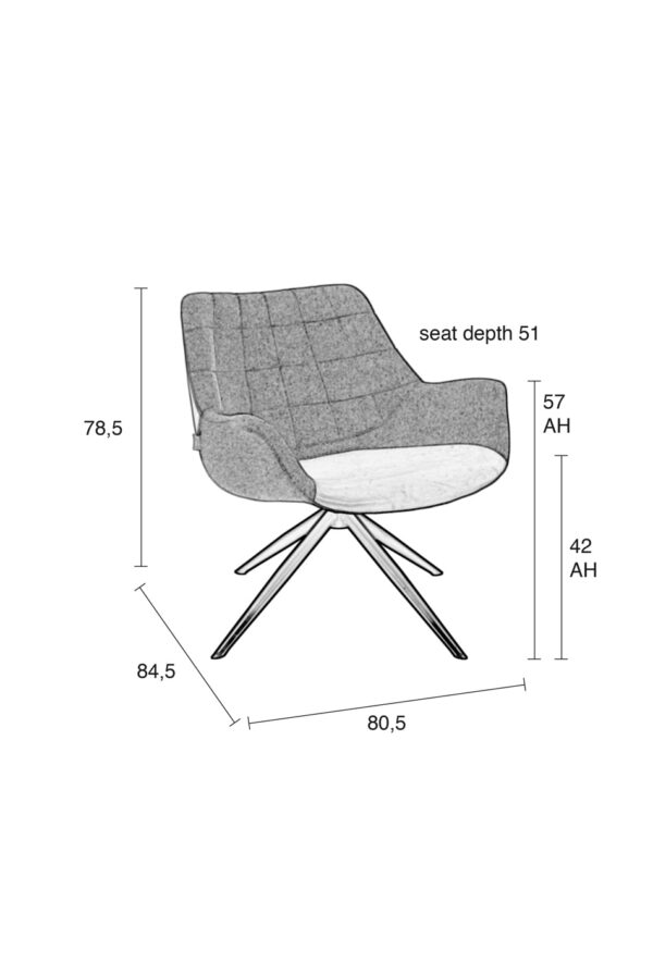 Zuiver lounge tool Doulton