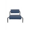 ZUIVER Lekima Lounge chair tumesinine