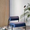 ZUIVER Lekima Lounge chair tumesinine