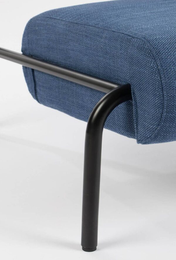ZUIVER Lekima Lounge chair tumesinine