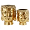 Lillepott buddha kuldne