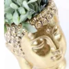 Lillepott buddha kuldne