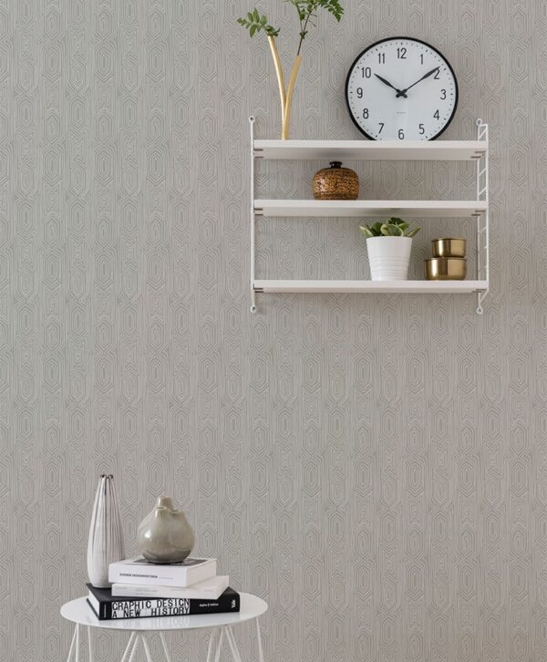 Duro tapeet Linjelek, gråvit