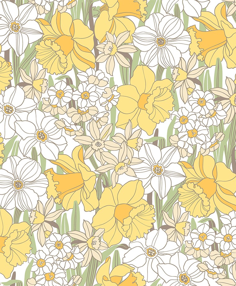 Duro tapeet Påsklilja, gul