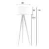 Zuiver Tripod Wood põrandavalgusti must