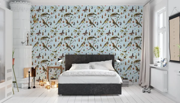 Baubauwall fliistapeet Bird Sandcones 51100010