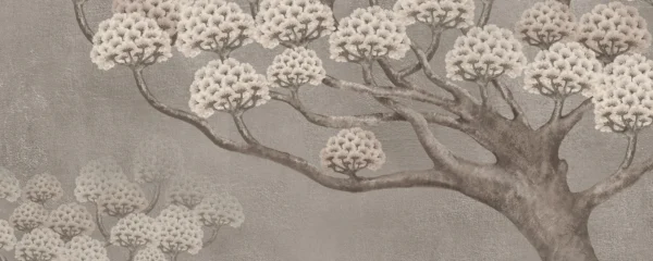 Baubauwall fliistapeet Foggy Flower Forest 51100140