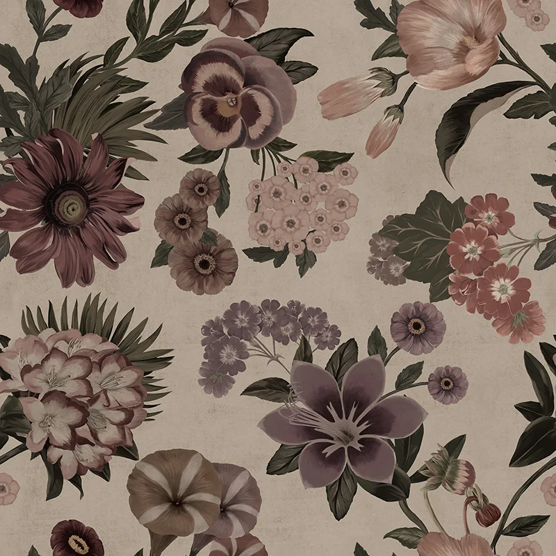 Baubauwall fliistapeet Vintage Flowers 51100146