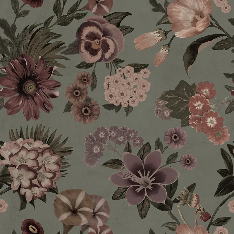 Baubauwall fliistapeet Vintage Flowers 51100148