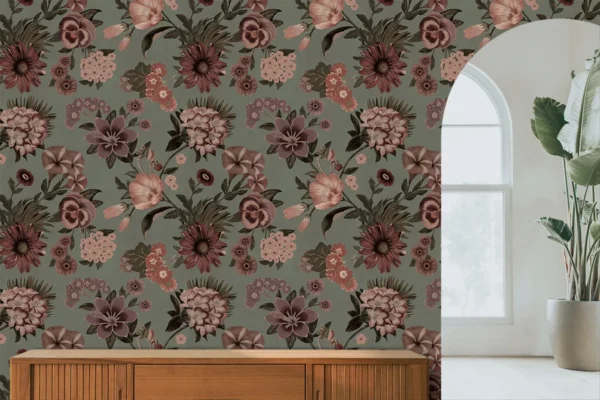 Baubauwall fliistapeet Vintage Flowers 51100148