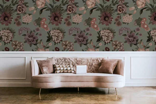 Baubauwall fliistapeet Vintage Flowers 51100148