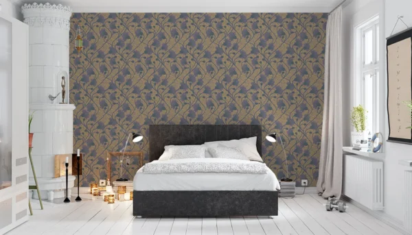 Baubauwall fliistapeet Nocturne Flowers 51100304