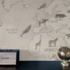 Baubauwall pilttapeet World Map Animal Safari 51200100