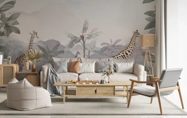 Baubauwall pilttapeet Tropical Giraffe Jungle 51200111