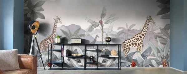 Baubauwall pilttapeet Tropical Giraffe Jungle 51200111