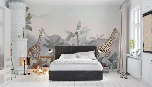 Baubauwall pilttapeet Tropical Giraffe Jungle 51200111