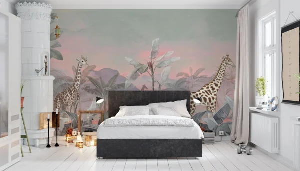 Baubauwall pilttapeet Tropical Giraffe Jungle 51200112