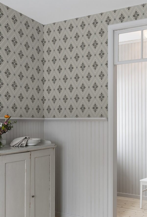 692-03-Astrid-svart-beige-mellan-bild Duro tapeet Astrid, Svart/beige