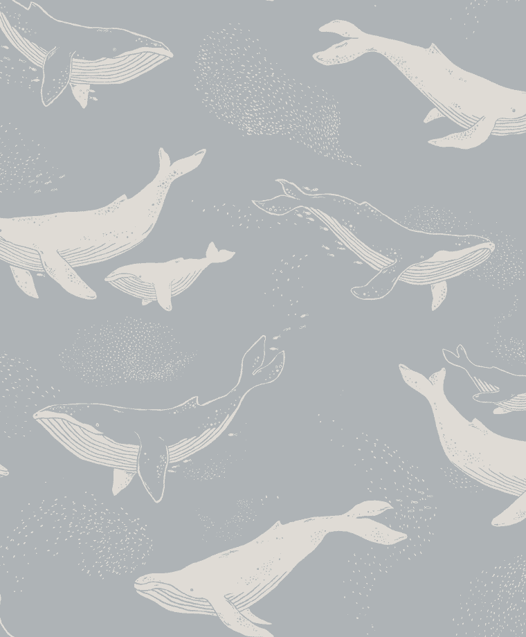 Borastapeter fliistapeet Whales 6942