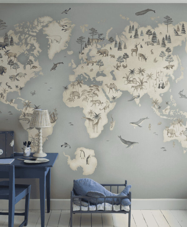 Borastapeter pilttapeet Little Explorer Mural 6946