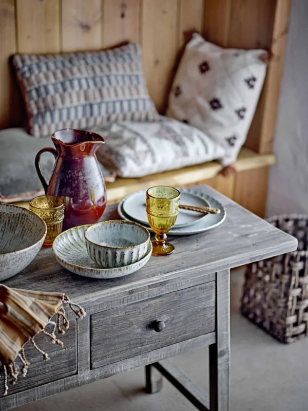 Bloomingville veeklaas Feyza kollane