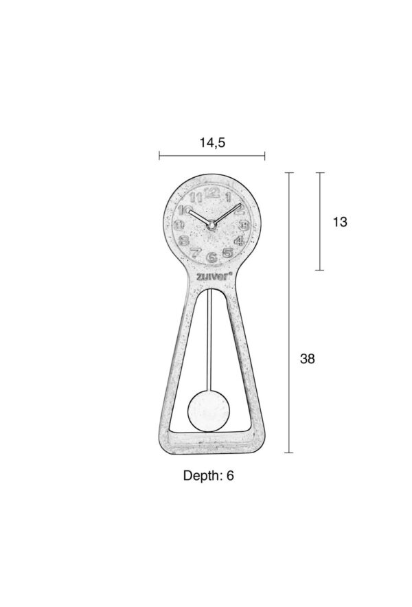 Zuiver Pendulum Time kell 2 erinevat värvi