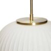 Hübch laelamp klaasist, valge, S