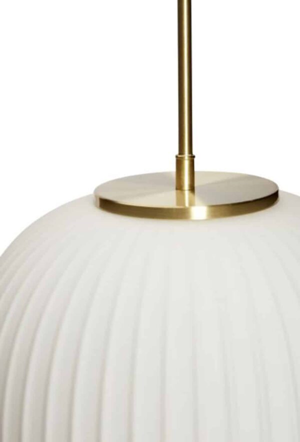 Hübch laelamp klaasist, valge, S