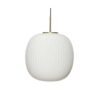 Hübch laelamp klaasist, valge, S L
