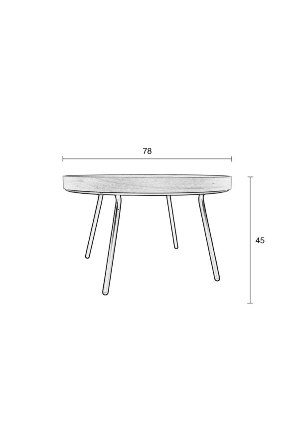 ZUIVER Oak Tray diivanilaud - 2 suurust