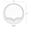 ZUIVER Round Wall peegel - 2 suurust