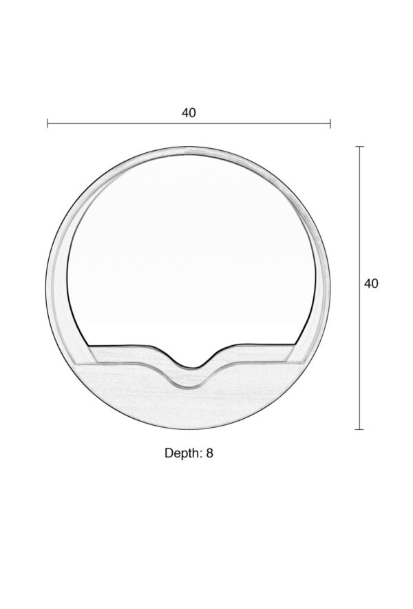 ZUIVER Round Wall peegel - 2 suurust