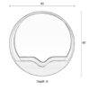 ZUIVER Round Wall peegel - 2 suurust