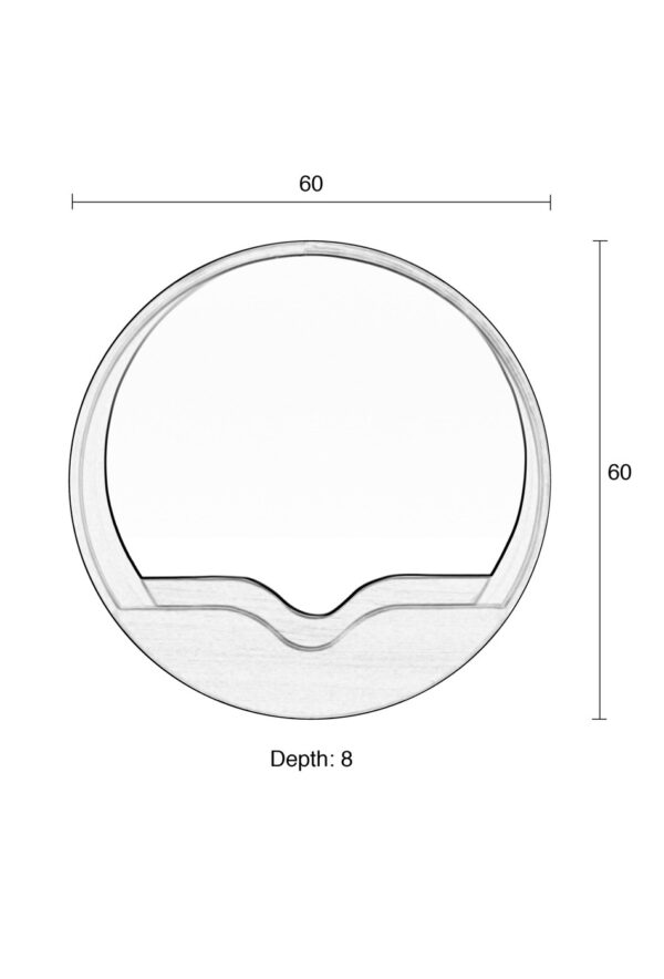ZUIVER Round Wall peegel - 2 suurust