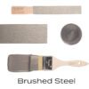 T2BRUSHEDSTEEL Fusion metallikvärv Brushed Steel, 37ml