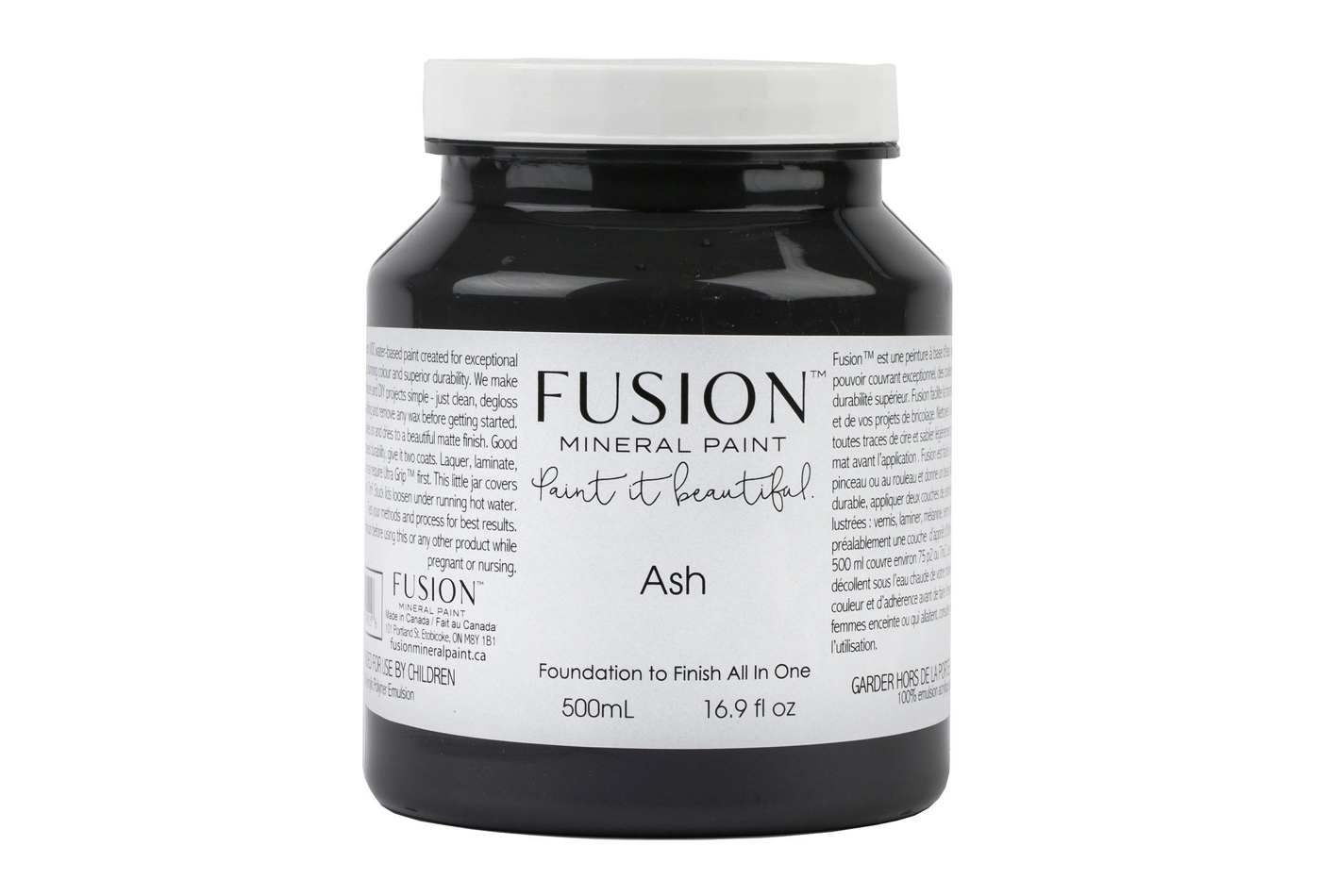 Fusion mineraalvärv Ash, 500 ml