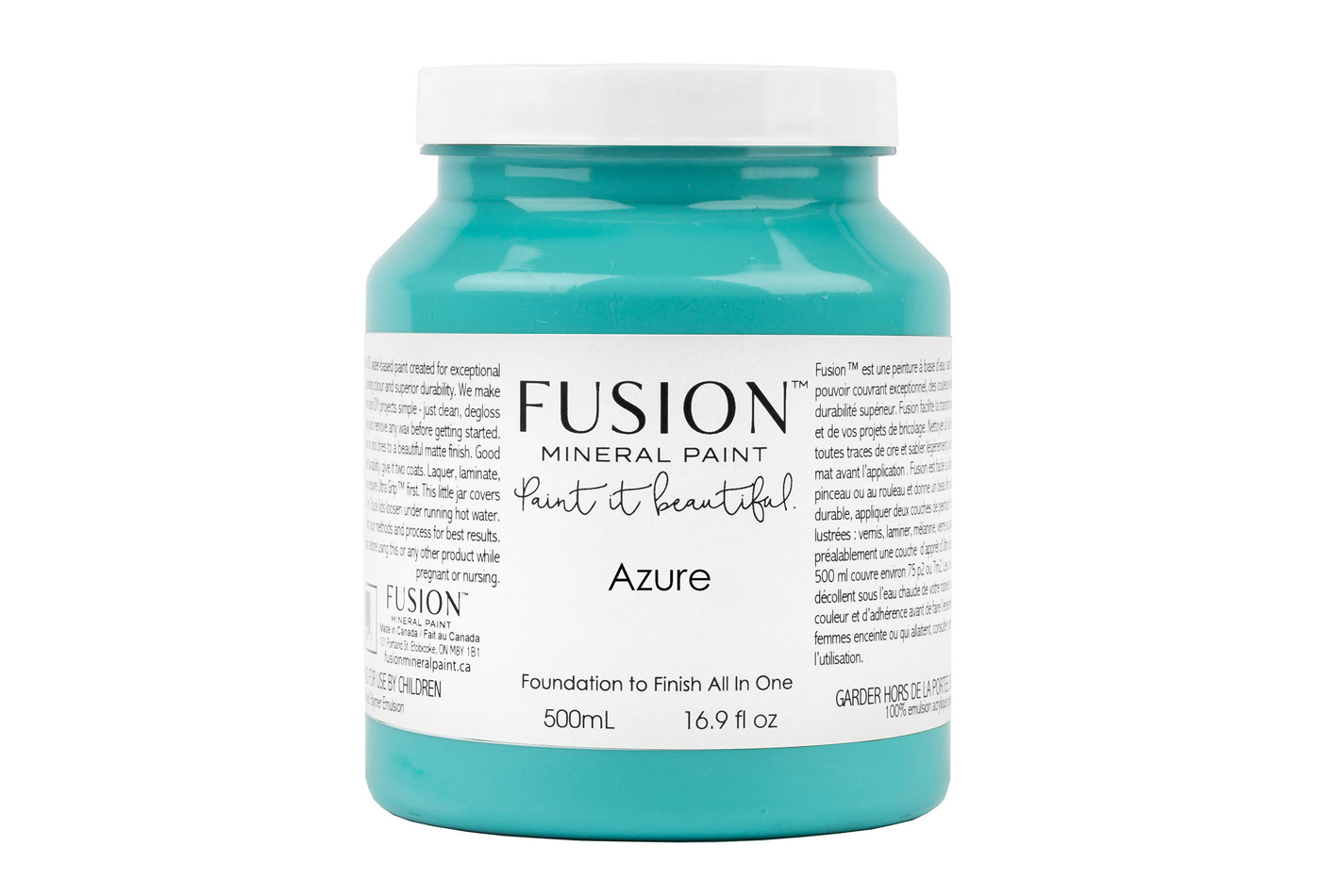 Fusion mineraalvärv Azure, 500 ml