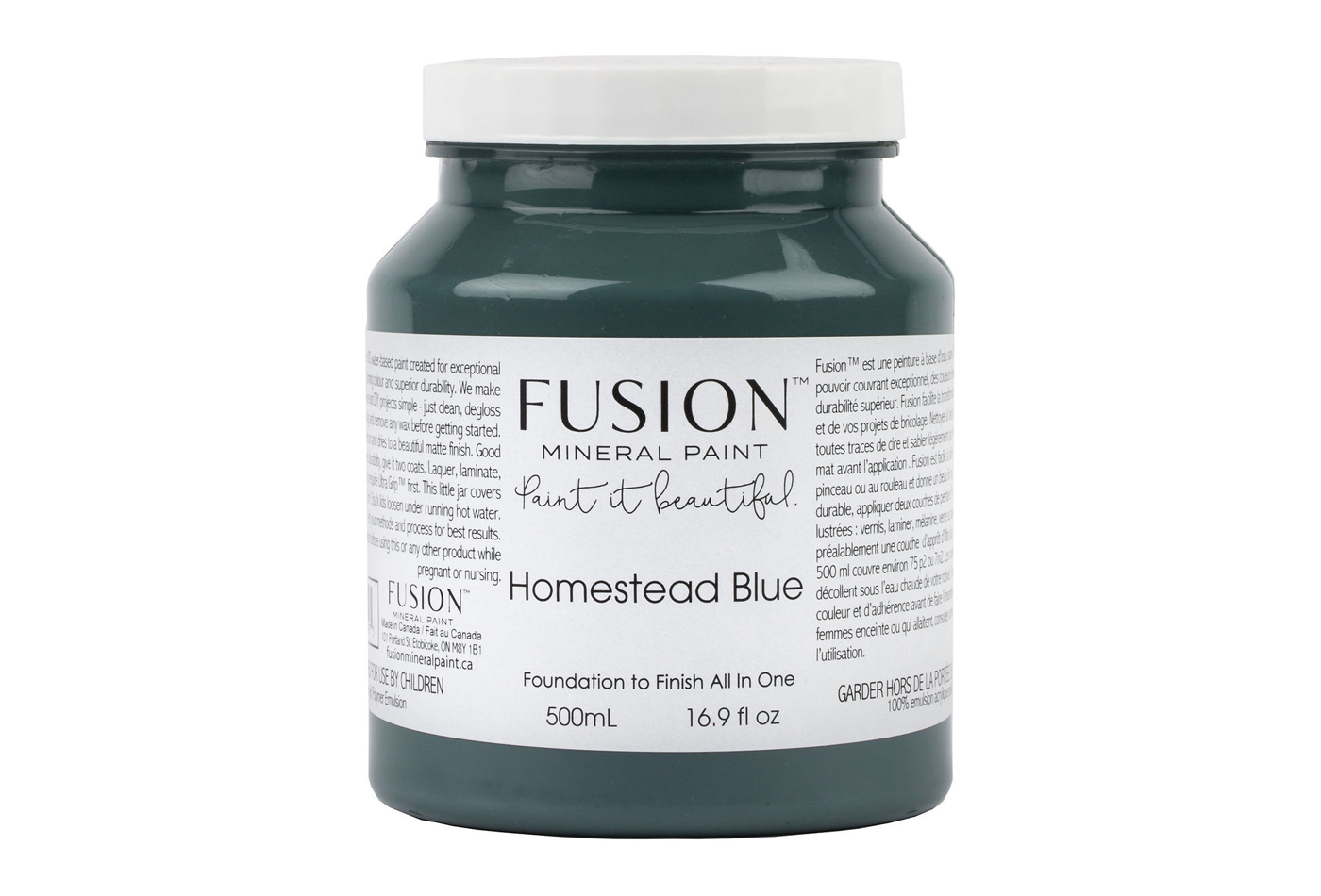 Fusion mineraalvärv Homestead Blue, 500 ml