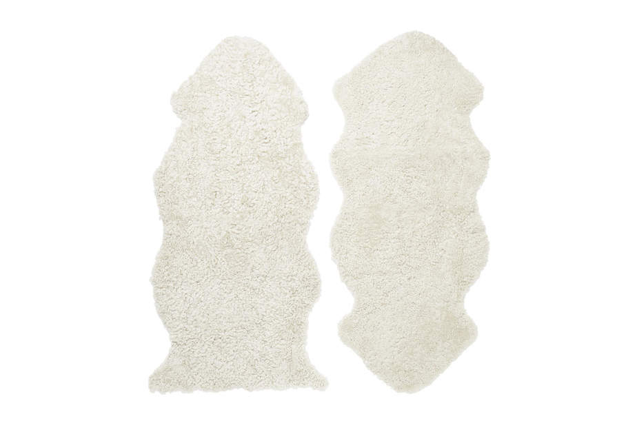 Skinnwille naturaalne lambanahk, loodusvalge 60x135 cm