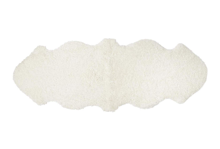 Skinnwille naturaalne lambanahk, valge 60x180 cm