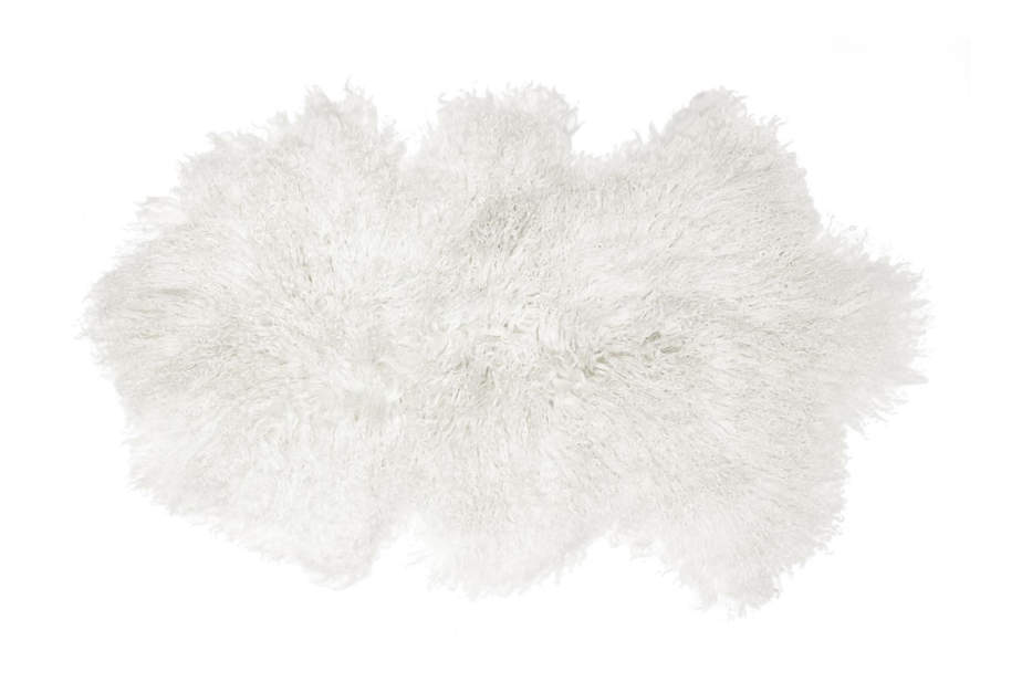 Skinnwille naturaalne lambanahk, valge 55x95 cm