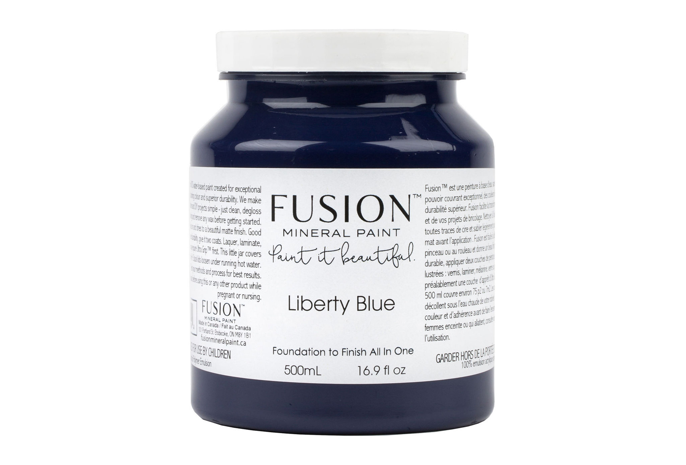 Fusion mineraalvärv Liberty Blue, 500 ml